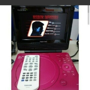 7V型REGZAポータブルDVDプレーヤー SD-P76SP ピンク