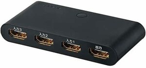 エレコム HDMI切替器 DH-SW31BK/E ブラック　テレビなどのＨＤＭＩポート不足を解消！複数のＨＤＭＩ機器の映像・音声を切替