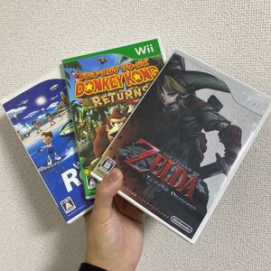 【セット】Wii ゼルダ ドンキーコングリターンズ ウィースポーツリゾート