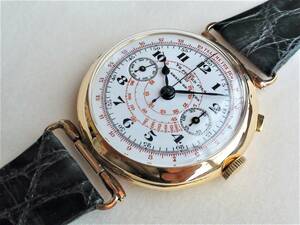 1920~30 period TH. PICARD FILS one push Chrono 18K beautiful goods 