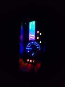 H91W Otti LED strike . change green & blue & purple pink speed meter 