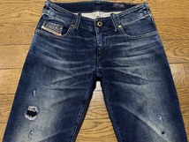 ※DIESEL ディーゼル GRUPEE ストレッチ デニム パンツ チュニジア製 濃紺 23 　　　 　　　　　 BJBA.AA_画像6