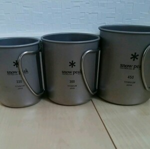 【新品・未使用】snow peak チタンシングルマグ セット