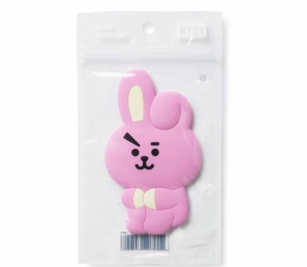 新品未開封品　ミニシリコンミラー COOKY BT21 bt21 ジョングク グク BTS ラインフレンズ 公式商品 クーポン