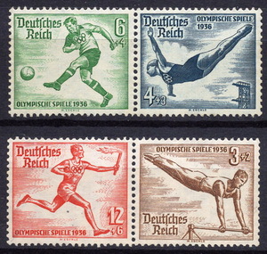 *1936 year Germany third . country - [ summer Olympic ] ream .2 kind . unused (NG)(SC#B82a-B83a)(SC$16.-)*YG-1088