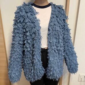 アナザーエディション ファーコート ブルー