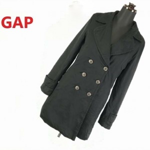 GAP　90％ダウンライナー　防寒 Pコート　レディースXS　黒　管NO. R0-072