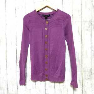 F3157UL*MARC BY MARC JACOBS Mark by Mark Jacobs * size M knitted cardigan purple lady's silk . rib 