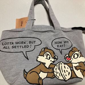 トートバッグ チップ & デール ディズニー ランチバッグ スウェット