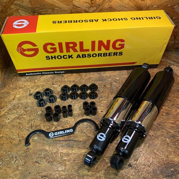 ガーリング リア サスペンション ショック Triumph ガーリング Girling トライアンフ カワサキ コニー マルゾッキ (WW50326)
