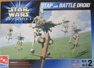 AMT 1/6 scale STAP& Battle Droid [ Star Wars * episode 1] out of print kit 