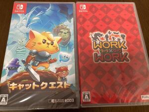 新品 未開封 ニンテンドースイッチ ソフト セット キャットクエスト ワーク×ワーク Nintendo Switch 未使用