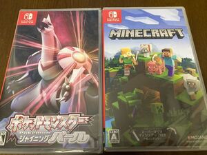 新品 ニンテンドースイッチ ソフト ポケットモンスター シャイニングパール マインクラフト セット Nintendo Switch
