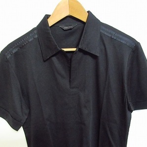 #snc ジョゼフ オム JOSEPH HOMME ポロシャツ 48 黒 半袖 メンズ [690994]の画像3