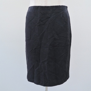 #anc Prada PRADA skirt 38 black silk lady's [704903]