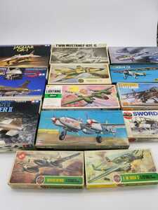 戦闘機 プラモデル 13箱 まとめて 1/72スケール ハセガワ Heller AIRFIX MATCHBOX ARCEN CIEL 軍用機 アメリカ軍 イギリス軍 