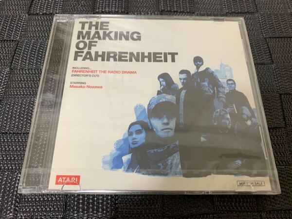 PS2ソフト非売品DVD The Making of Fahrenheit ファーレンハイト ATARI プレイステーション PlayStation not for sale 未開封 送料込み