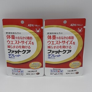 リビタ ファットケア タブレット(粒タイプ) 14日分 2袋 大正製薬
