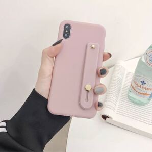 iPhone12ProMax ケース ベルト ソフトケース 落下防止 ピンク