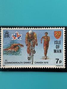 マン島切手★第11回連邦ゲーム(スイマー、サイクリスト、ウォーカー)1978年