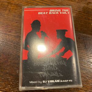 DJ VIBLAM BRING THE BEAT BACK VOL.1 cassette tape Mix tape used 