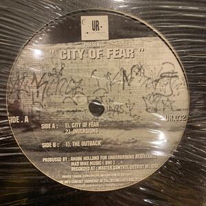 ANDRE HOLLAND - City Of Fear Underground Resistance UR 中古レコード