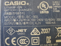 即決! CASIO カシオ 純正 デジカメ用 バッテリーチャージャー 充電器 BC-90L ( NP-90用 ) 電源ケーブル別売 送料無料 管FG_画像3