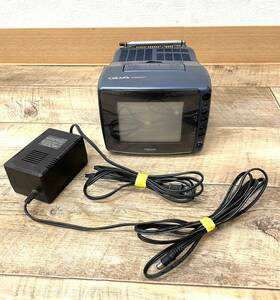 12070*1　通電OK　HITACHI　日立　GILVA　C6-GL50R　1995年製　ブラウン管　カラーテレビ　ポータブル　電源ケーブル付き