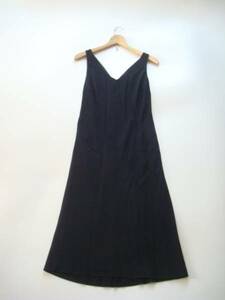 DONNAKARAN Italy made black One-piece dress size7 DKNY