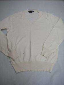 1246 GUCCI Gucci beige V neck sweater Italy made 