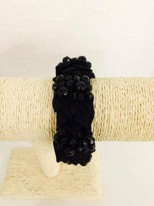 *NANACOCO* beads attaching bangle * black color 