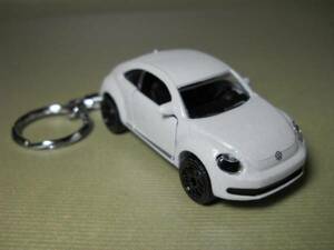 ■即決■キーホルダー■ザ・ビートル■ホワイト ワーゲン■VW■ダイキャストモデル■アクセサリー■キーチェーン■