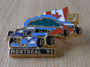 古いピンバッジ：F1 モントリオール ’95 車 ピンズ #Q