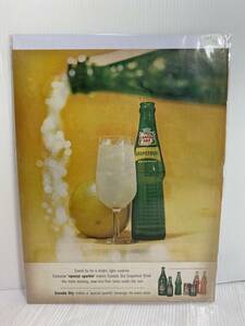 1963年7月5日号LIFE誌広告切り抜き【CANADA DRY カナダドライ】アメリカ買い付け品60sビンテージインテリア炭酸飲料