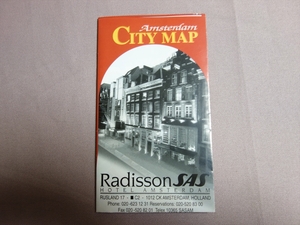 【1枚紙】 amsterdam city map おそらく 1998年 ころ / アムステルダム シティマップ 地図 案内