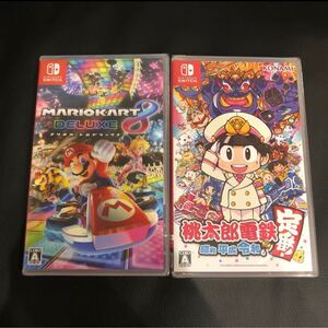 新品未開封 ソフト2本セット 桃太郎電鉄 マリオカート8デラックス