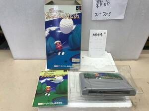 NO4４　スーパーファミコン　未使用　新品　程度上　データイースト《スーパー　バーディーラッシュ》使用痕無し《群馬発》