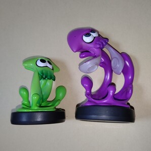 amiibo イカ【ネオングリーン】【ネオンパープル】(スプラトゥーンシリーズ)