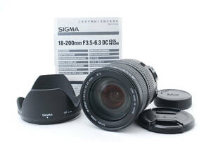 シグマ SIGMA 18-200mm F3.5-6.3 DC OS HSM Nikon用　取説付属　★外観綺麗★★動作良好★ ＃252