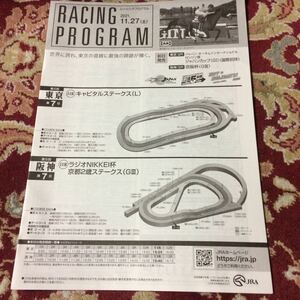 JRAレーシングプログラム2021.11.27(土)京都2歳ステークス(GⅢ)、キャピタルステークス(L)