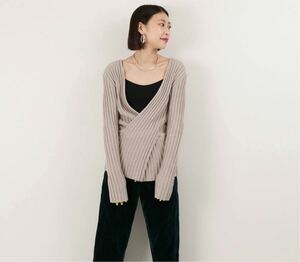 CITYSHOP【R JUBILEE for CITYSHOP】 Rib cross ニット