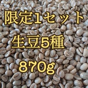 限定1セット コーヒー 生豆 870g