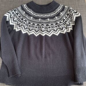 ノルディック柄ニット ケーブルニット