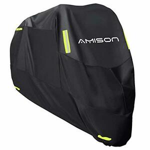 特別価格 Amison バイクカバー 300D厚手 二重塗装 防水 紫外線防止 バイク用車体カバー 盗難防止