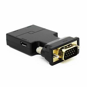特別価格 VGA to HDMI 変換 アダプター ポータブル オス-メス FULL HD (1920 x 1080) @60Hz