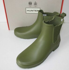 定価18700 新品 本物 HUNTER 靴 オリジナル リファインド チェルシーブーツ WFS1017RMA ハンター JP22 UK3 US5 EU36 1344 ◎
