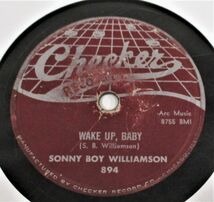 BLUES 78rpm ● Sonny Boy Williamson Your Funeral & My Trial / Wake Up Baby [ US '58 Checker 894 ] SP盤_画像3