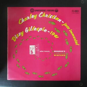 JAZZ LP/FLIP BACK/ペラジャケ/ボーナス・スタンプ付き/美盤/DG/GLOBE/CHARLEY CHRISTIAN/DIZZY GILLESPIE/JAZZ IMMORTAL/Y-5951