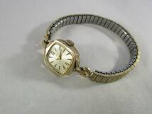 1973年製 BULOVA ブローバ 女性用 レディース ヴィンテージ アンティーク 手巻き 腕時計 ゴールド 金色 ブレスレット 1970年代USAアメリカ_画像6
