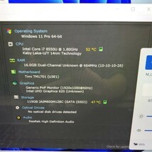 【X75】最新Windows11【Xiaomi Timi TM1701】Core i7-8550U/新品M.2 128GB/メモリ16GB/Webカメラ/Office2021/フルHD_画像6